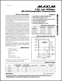 Click here to download MAX3316EAE Datasheet