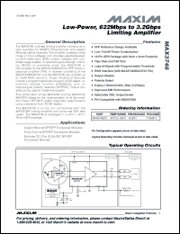Click here to download MAX3746 Datasheet