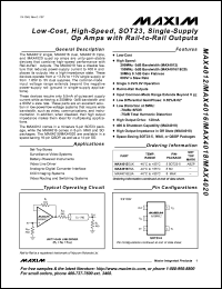 Click here to download MAX4016EUA Datasheet