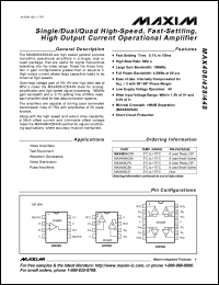 Click here to download MAX408 Datasheet