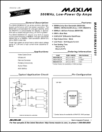 Click here to download MAX4100-MAX4101 Datasheet