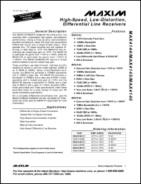 Click here to download MAX4144 Datasheet