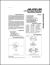 Click here to download MAX423EWE Datasheet