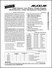 Click here to download MAX4315 Datasheet