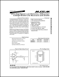 Click here to download MAX4444 Datasheet
