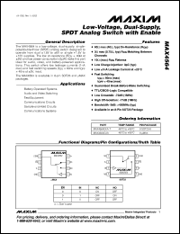 Click here to download MAX4564 Datasheet