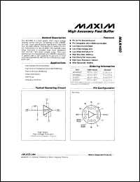Click here to download MAX460 Datasheet