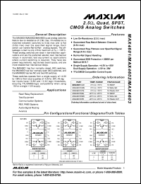 Click here to download MAX4602 Datasheet
