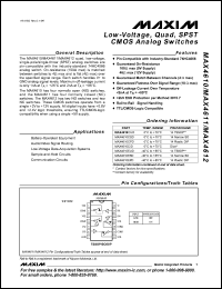 Click here to download MAX4610 Datasheet