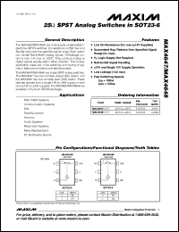 Click here to download MAX4647EUT-T Datasheet