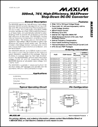 Click here to download MAX5033 Datasheet