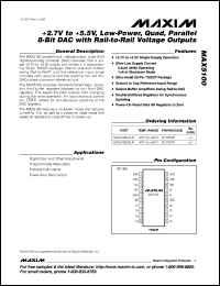 Click here to download MAX5100 Datasheet