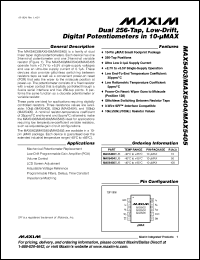 Click here to download MAX5405EUB Datasheet