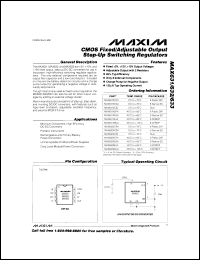 Click here to download MAX631XCSA Datasheet