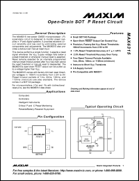 Click here to download MAX6315 Datasheet