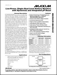 Click here to download MAX6440UTK Datasheet