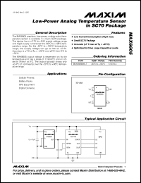 Click here to download MAX6605MXK-T Datasheet