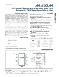 Click here to download MAX6640ATE-T Datasheet