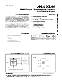 Click here to download MAX6672AXK-T Datasheet