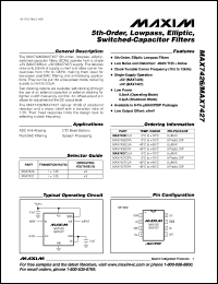 Click here to download MAX7427 Datasheet