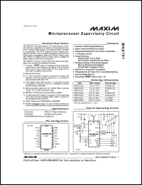 Click here to download MAX791 Datasheet