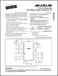 Click here to download MAX847 Datasheet