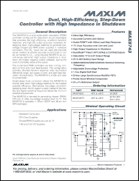 Click here to download MAX8743ETX Datasheet