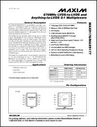 Click here to download MAX9176EUB+T Datasheet