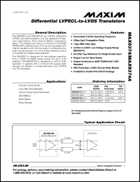 Click here to download MAX9374ESA-T Datasheet