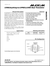 Click here to download MAX9376EUB+T Datasheet