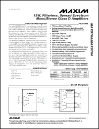 Click here to download MAX9703ETJ Datasheet