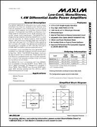 Click here to download MAX9718DEBL-T Datasheet