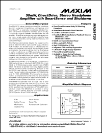 Click here to download MAX9720 Datasheet