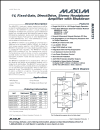 Click here to download MAX9721AETC-T Datasheet