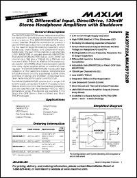 Click here to download MAX9722AEUE Datasheet