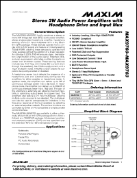 Click here to download MAX9762EUI-T Datasheet