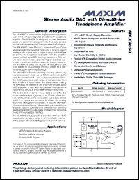 Click here to download MAX9850 Datasheet