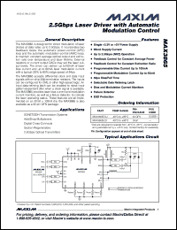 Click here to download MAX3865EGJ-T Datasheet