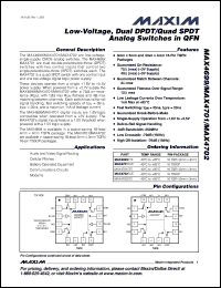 Click here to download MAX4702ETE Datasheet