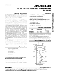 Click here to download MAX3229EBV-T Datasheet