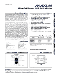 Click here to download MAX4907FETA-T Datasheet