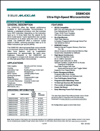 Click here to download DS89C420 Datasheet