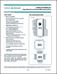 Click here to download DS80C320-MCG+ Datasheet