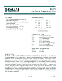 Click here to download DS276SN+T&R Datasheet