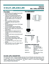 Click here to download DS2433S+T&R Datasheet