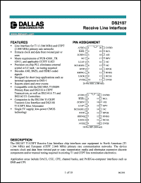 Click here to download DS2187+ Datasheet