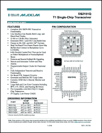 Click here to download DS2151QB/T&R Datasheet