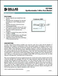 Click here to download DS1965S-F5 Datasheet
