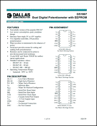 Click here to download DS1867-10+ Datasheet