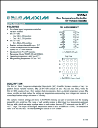 Click here to download DS1847E-050+ Datasheet
